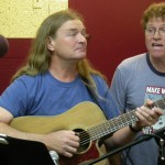 Jimmy and Danny Faragher performing the KCSB 91.9 FM Station ID.
